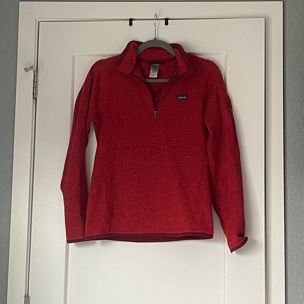 Patagonia Women's Red Better Sweater 1/4 Zip
